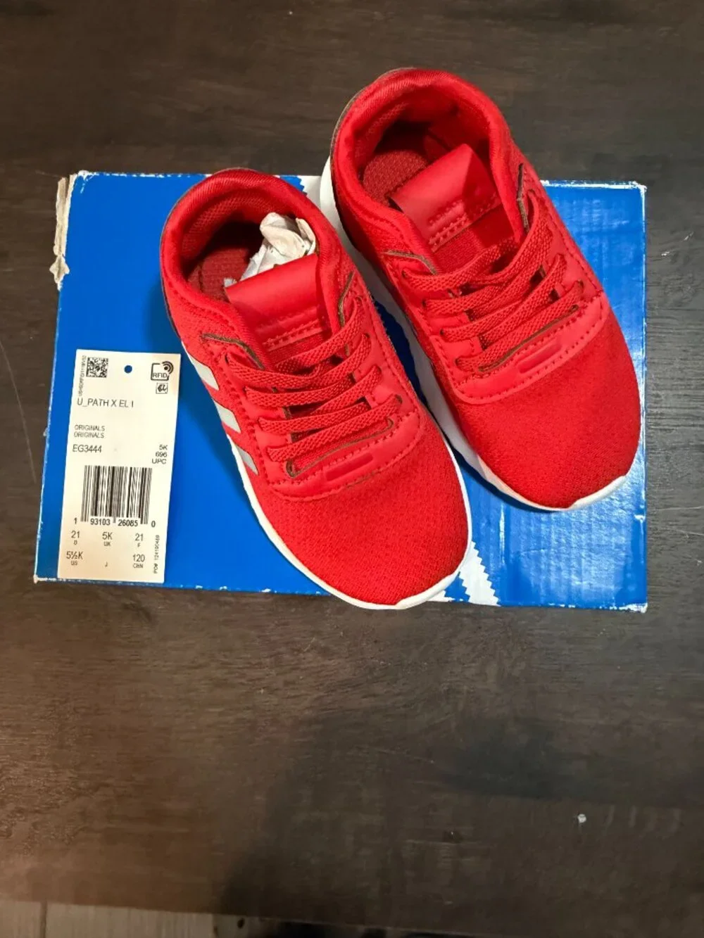 Adidas Original EG3444 UK Size 5 US Size: 5.5C to 6C (U Path X El I) RED